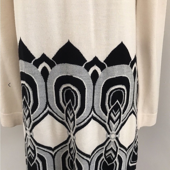 Tibi Merino Wool Cream & Black Sweater Dress‎ *Like New - Picture 3 of 10